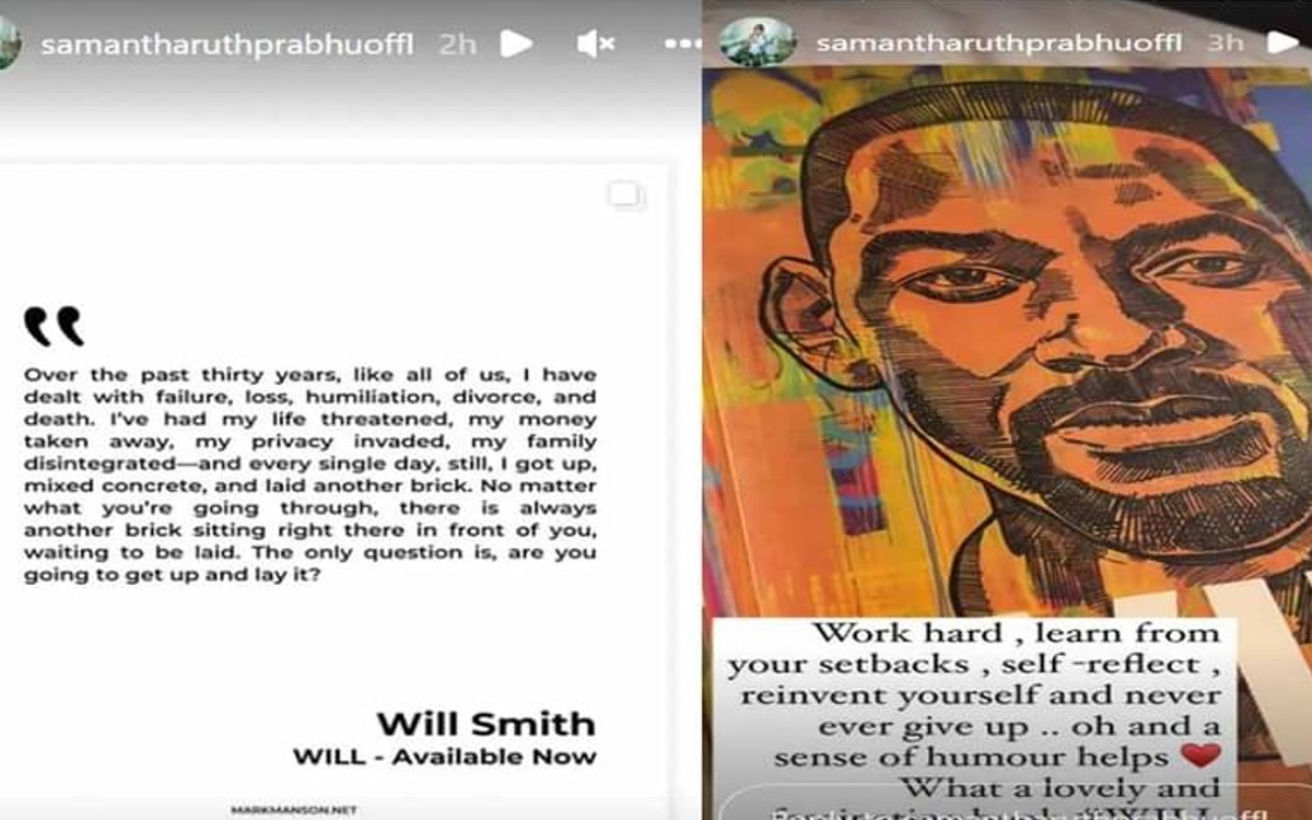 samantha shares will smiths quote on humiliation divorce money and family
