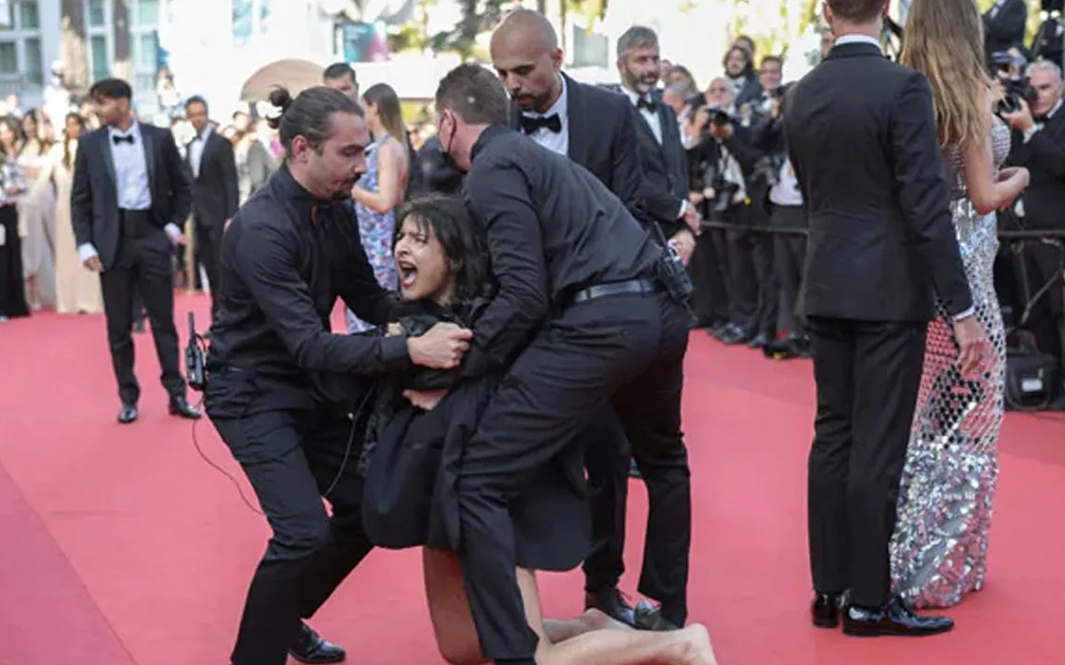 Cannes 2022: Woman Goes Topless to Protest Against Sexual Violence in Ukraine