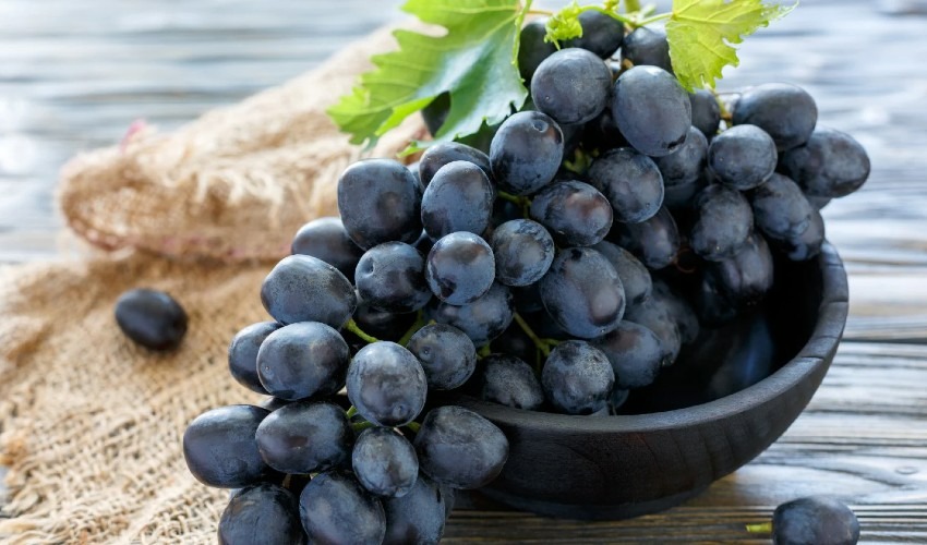 Advantages of eating black grapes for health
