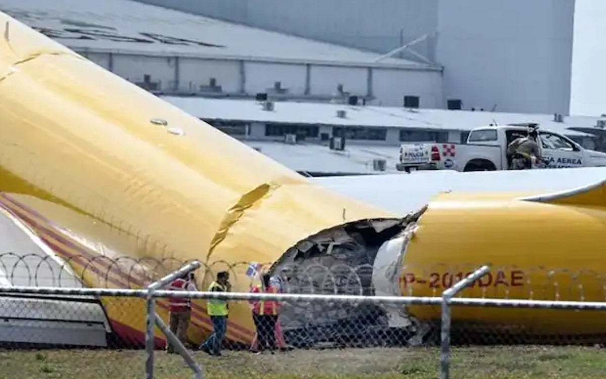 Cargo Plane Crash Lands, Splits Into Half